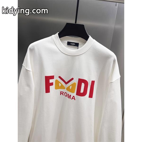 FENDI フェンディ コピー トレーナー 配色プリント ゆったり 定番人気-8