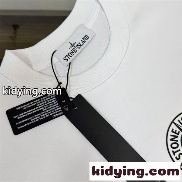 クルーネックTシャツ ミニロゴ入り 軽やかな着心地 STONE ISLAND ストーンアイランド コピー Tシャツ 休日コーデ 好評モデル-4
