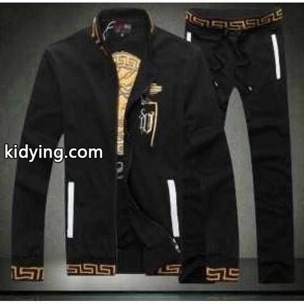 目を惹くヴェルサーチ デザイン性が高いジャンパー セットアップ上下 2色可選_ヴェルサーチ VERSACE_ブランド コピー 激安(日本最大級)-0