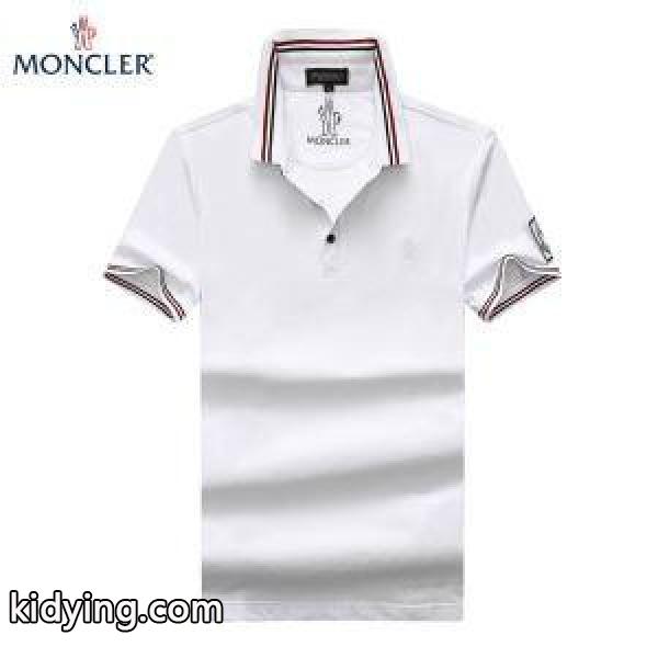 スタイリッシュなデザインMONCLERモンクレールTシャツコピーのメンズビジネス用半袖ポロネックTシャツ激安通販品-2