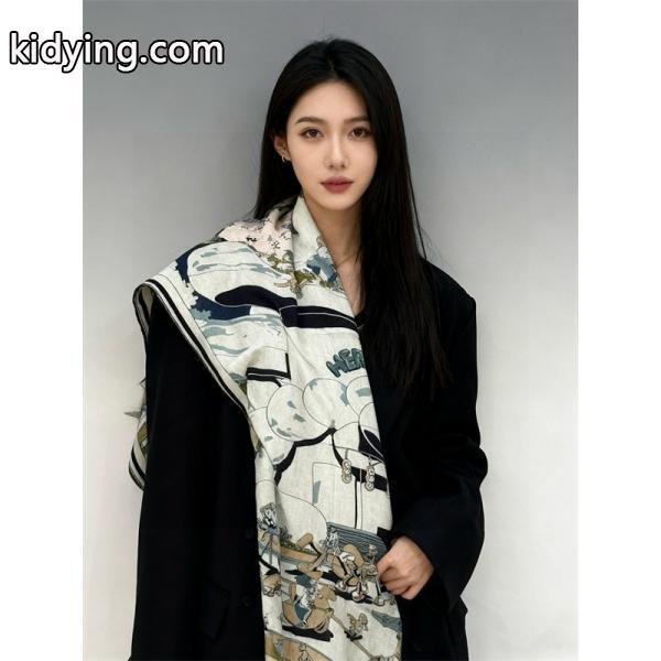 HERMESロングマフラー コピー2025秋冬季優れた品質 140*140エルメス_ブランド コピー 激安(日本最大級)-1