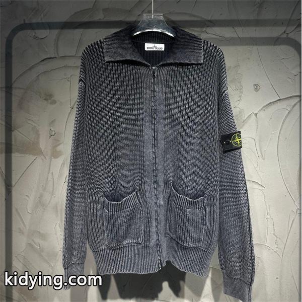 STONE ISLAND ストーンアイランド コピー トレンド最前線 2025秋冬限定 おすすめ ジップアップ ニット-0