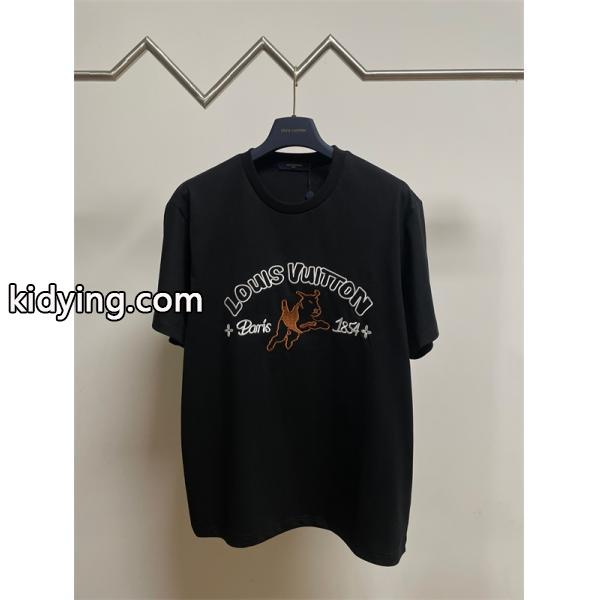 タイムセール開催中！1AFQ67エンブロイダードコットンTシャツ ルイ ヴィトンｔシャツ偽物 LOUIS VUITTON ブランド コピー 激安(日本最大級)-0
