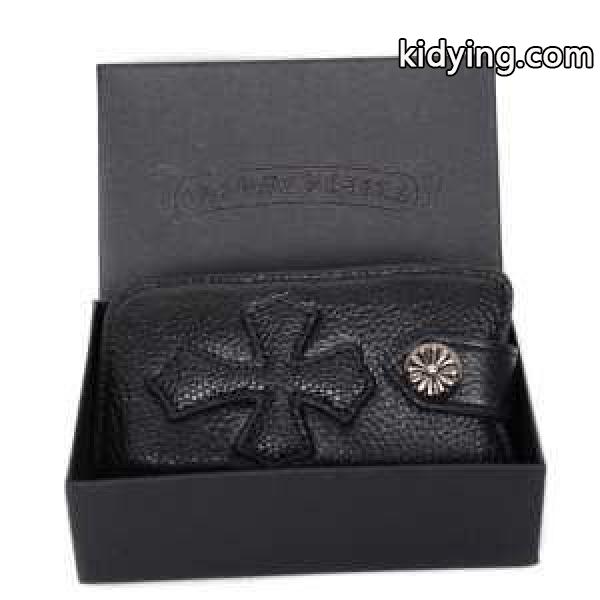 新作入荷新作のクロムハーツ 財布 スーパーコピー CHROME HEARTS ワンスナップ クロスボタン ブラックヘビーレザー メンズウォレット_CHROME HEARTS クロムハーツ_ブランド コピー 激安(日本最大級)-0