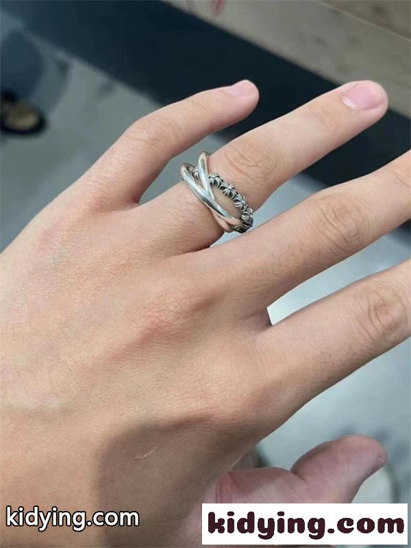 指輪 リング レディース メンズ シンプル クロス 細身 重ね付け セット アクセサリー 高見え カジュアル ギフト クロムハーツ コピー Chrome Hearts-6