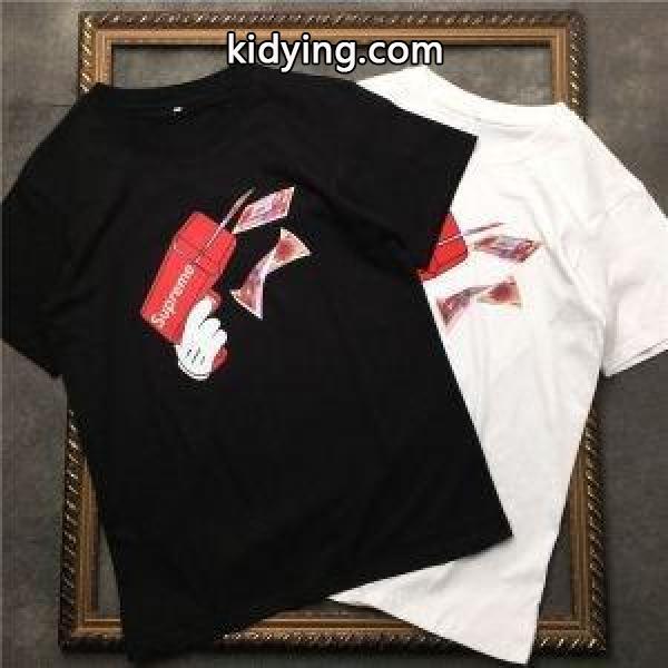 好評につき継続中 SUPREME シュプリーム 半袖Tシャツ 2色可選 大人ぽっく魅せる ゴージャス感あふれる_シュプリーム SUPREME_ブランド コピー 激安(日本最大級)-0