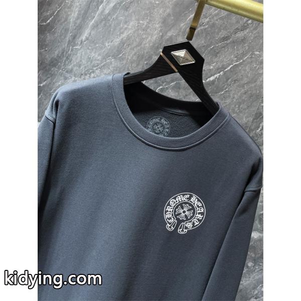 ダークグレー 洗練 スウェット 入手困難 秋冬希少アイテム クロムハーツ スーパーコピー Chrome Hearts パーカー-3
