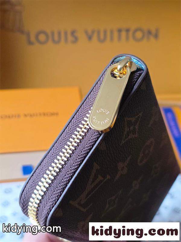 ルイヴィトン Louis Vuitton コピー M28278 ジッピーウォレット モノグラム 長財布 ラウンドファスナー 大容量 レモンカラー内装 N級品-2