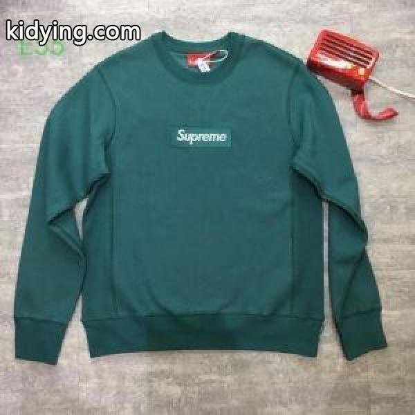 2019AW Supreme box logo crewneck 冬のお洒落を楽しむ カジュアルコーデオシャレ プルオーバーパーカー_シュプリーム SUPREME_ブランド コピー 激安(日本最大級)-0