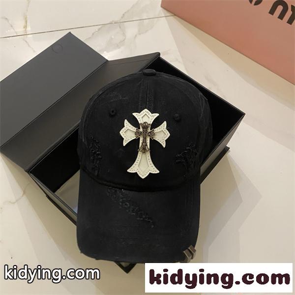 クロムハーツ コピー 人気 クロス刺繍 キャップ ヴィンテージ加工 ダメージ風 CHROME HEARTS  男女兼用-3