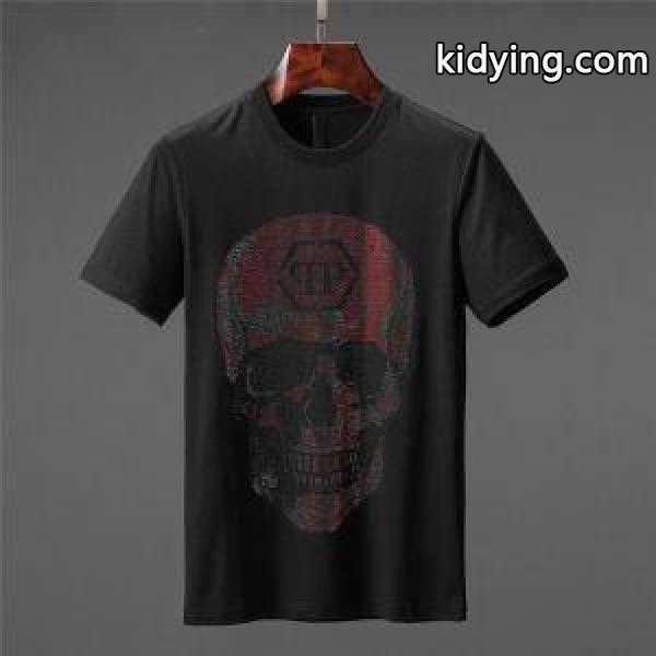 Tシャツ/ティーシャツ 今季は色を使った注目新品 2色可選フィリッププレイン 夏に向けて気になる PHILIPP PLEIN_フィリッププレイン PHILIPP PLEIN_ブランド コピー 激安(日本最大級)-1