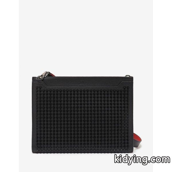 クリスチャン ルブタン Christian Louboutin メンズ バッグ Skypouch Leather Spikes Bag Black :cb2-ff5cde3823:フェルマート fermart シューズ - 通販ショッピング-0