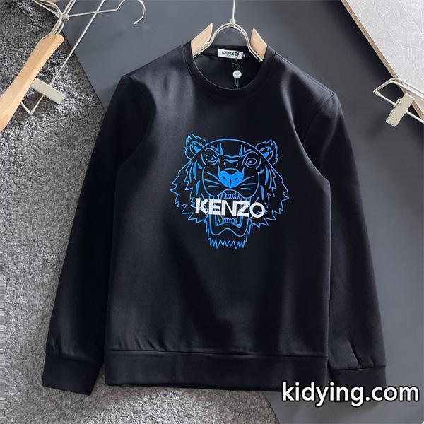 ケンゾー ブラック ブルータイガープリント パーカー KENZO スーパーコピー 秋冬 魅力 人気 トレンド-0