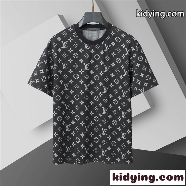 プリント セットアップ LOUIS VUITTON メンズ 半袖Tシャツ ルイヴィトン コピー ショートパンツ 上下セット-2