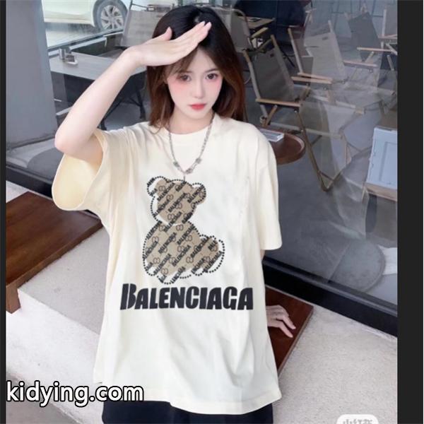 限定のプレミアムアイテム BALENCIAGA バレンシアガ半袖tシャツ偽物 カジュアルにきれいめ オーバーサイズ-0