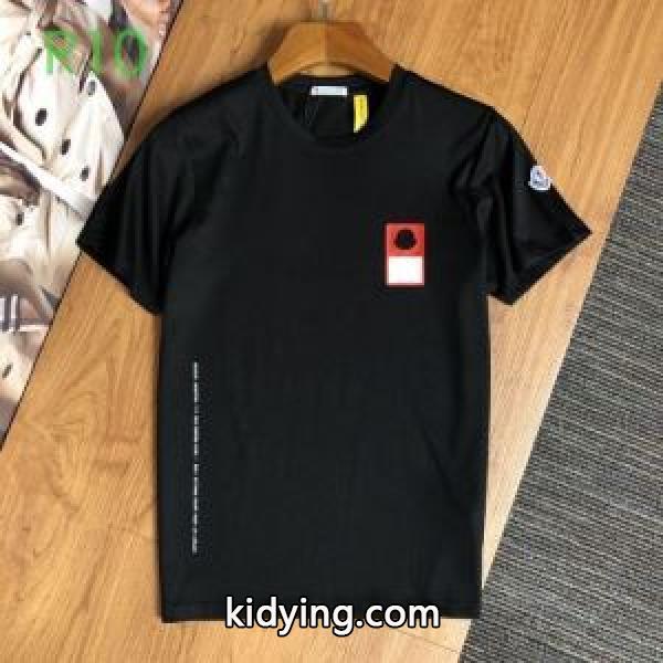 3色可選 普段使いにも最適なアイテム 半袖Tシャツ ストリート感あふれ モンクレール MONCLER_半袖Tシャツ_メンズファッション_スーパーコピーブランド激安通販 専門店-0