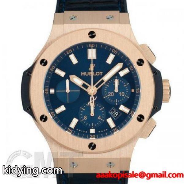 愛用していた今年トレンド ウブロ ビッグバン ゴールド ブルー 301PX7180LR HUBLOT 新品 メンズ 腕時計-0