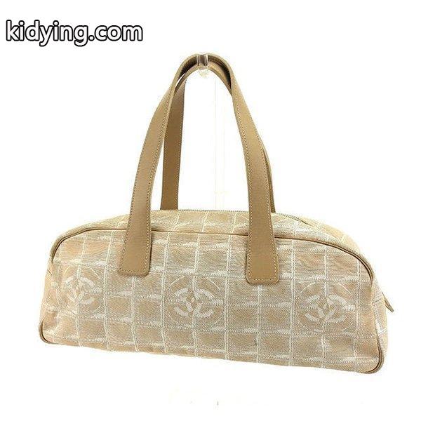 Chanel バッグ ハンドバッグ ニュートラベルライン ベージュ シルバー レディース 中古 Bag :C2107:ブランドデポTOKYO - 通販ショッピング-0