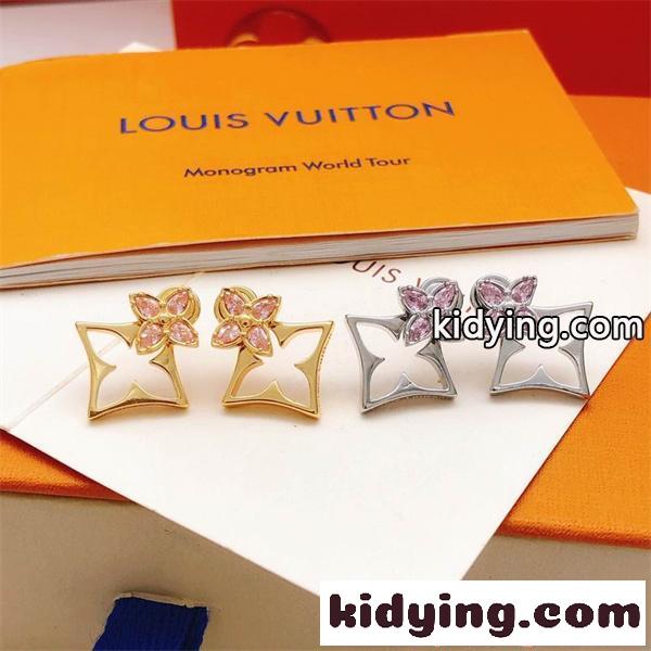 LOUIS VUITTON レディース ピアス ゴールド調 ルイヴィトン コピー 上品 華やか アクセサリー ギフト人気-3