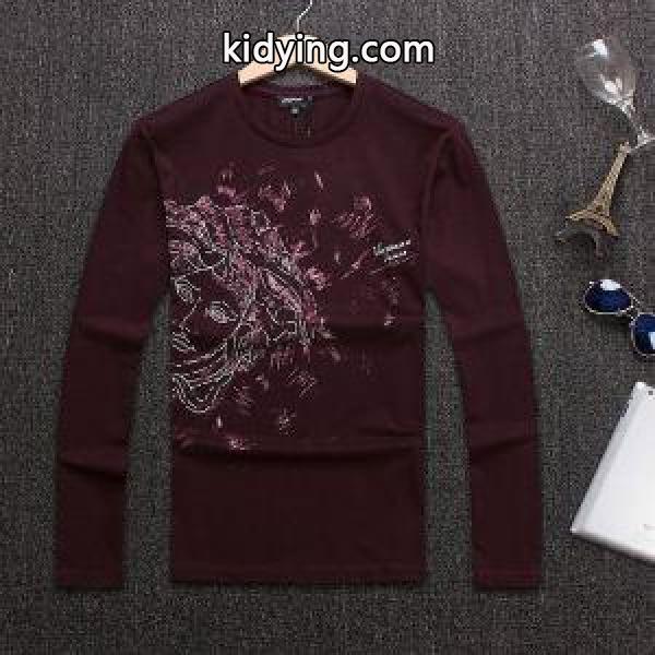 ヴェルサーチ コピーインパクトお洒落度デザイン性tシャツナチュラルカジュアル着回しベーシック男性用tシャツ3色可選-2