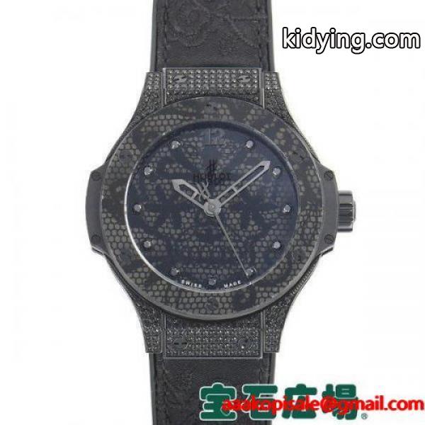 ウブロ HUBLOT ビッグバン ブロイダリーオールブラックダイヤモンド 世界限定200本 343SV6510NR0800 中古 ユニセックス 腕時計 :529358001:宝石広場ヤフー店 - 通販ショッピング-0