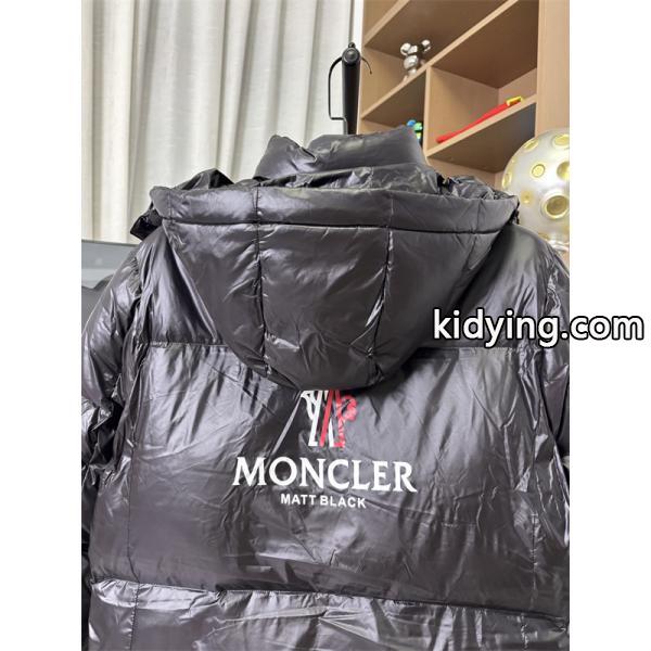 光沢感豊富 ブラック個性的 ハイテクテクスチャー モンクレール 偽物 ダウンジャケット Moncler 2025秋冬-2