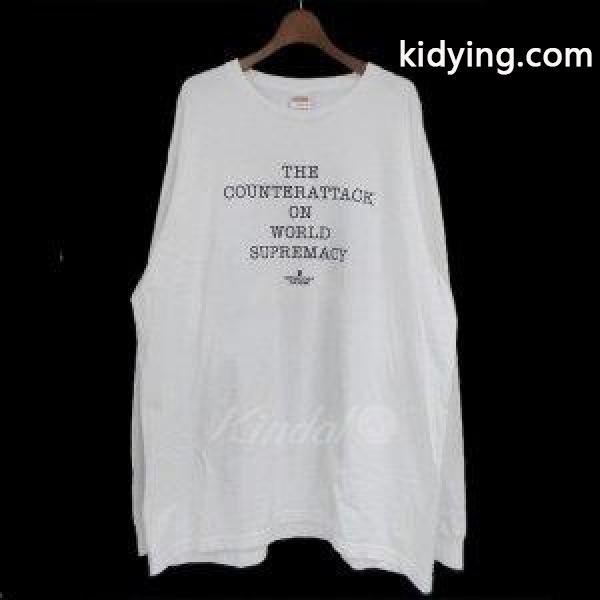Supreme x UNDERCOVER 2018SS 「Public Enemy Counterattack L／S」プリントロングTシャツ ホワイ :8032000066504:カインドオル - 通販ショッピング-0