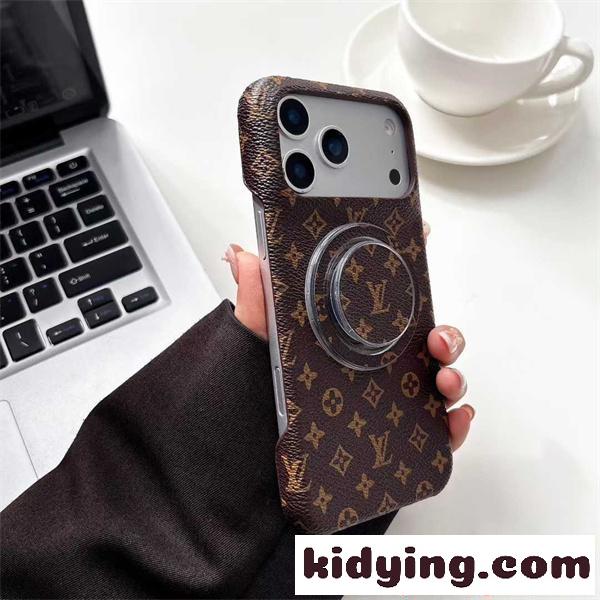 ルイヴィトン コピー スマホカバー レザー調 LOUIS VUITTON バックリング付き シンプル高見え 日常使い iphone17-0