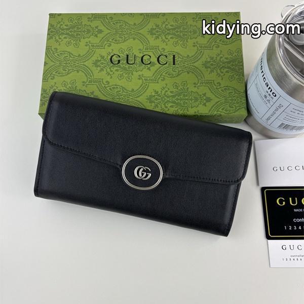 GUCCI コピー 長財布 シックな ブラックレザー エレガント デザイン おしゃれ 新作 グッチ-0