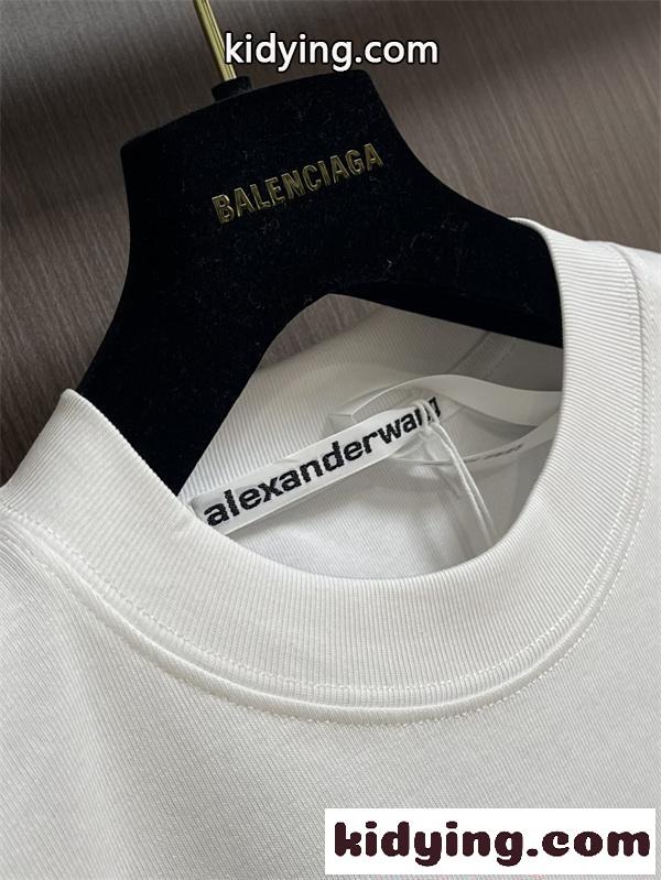 長袖Tシャツ Alexander wang ミニロゴ アレキサンダーワン コピー クリーンスタイル ゆったりシルエット 春秋-5
