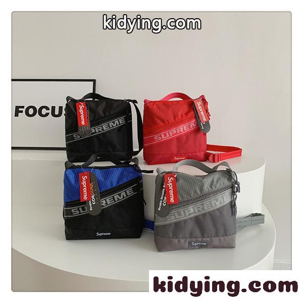 Supreme Box Logoシュプリームショルダーバッグコピー2026トレンド収納性抜群４色ナイロン製お洒落-0
