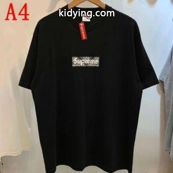 夏の注目2019ブランド新作 2019 Box Supreme 01FW Paisley Box Logo Tee シャツ/半袖 4色可選_シュプリーム SUPREME_ブランド コピー 激安(日本最大級)-4