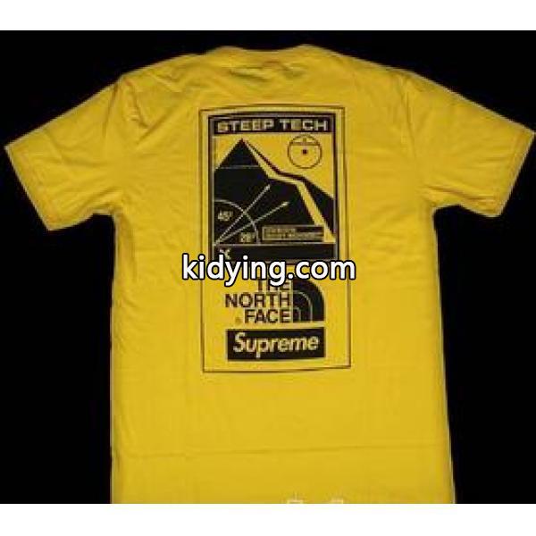 完売品　シュプリーム ノースフェイススティープテック 通気性の良いTシャツ　イエロー_半袖Tシャツ_メンズファッション_スーパーコピーブランド激安通販 専門店-0