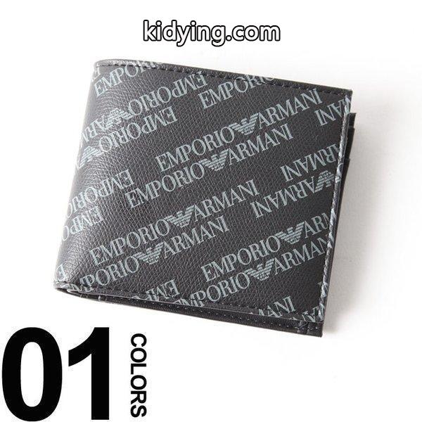 エンポリオアルマーニ EMPORIO ARMANI 二つ折り財布 総ロゴ ハーフウォレット ブランド メンズ サイフ EAY4R167YLO7E :3569200231:ゼンオンライン - 通販ショッピング-0