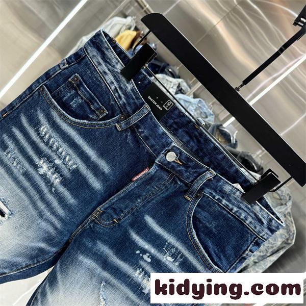 デニムショートパンツ メンズ DSQUARED2 ディースクエアード コピー ハーフパンツ 夏 ストレッチ-3