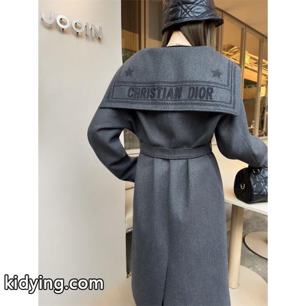 プレミアム コート グレー レディース 洗練 シルエット DIOR ディオール コピー-4