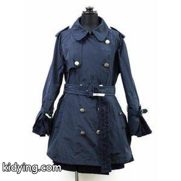 モンクレール MONCLER DURENETTE デュルネット トレンチコート 0サイズ (S 7号) 紺 ネイビー 国内正規品 ☆AA& レディース【中古】【ベクトル 古着】 :019-201806280234:ブランド古着販売のベクトル - 通販ショッピング-0