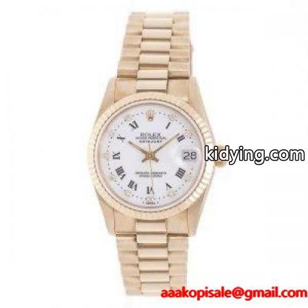 ロレックス デイトジャスト ボーイズ 68278G 金無垢 10P 白文字盤 ローマ数字 ヴィンテージ ROLEX :129522:セブンマルイ質店 - 通販ショッピング-0
