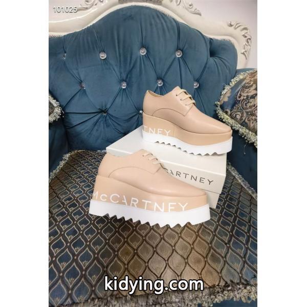 STELLA McCARTNEY 2026最新作 ロゴソール 厚 ベージュカラー モード 美脚 ステラマッカートニー コピー-2