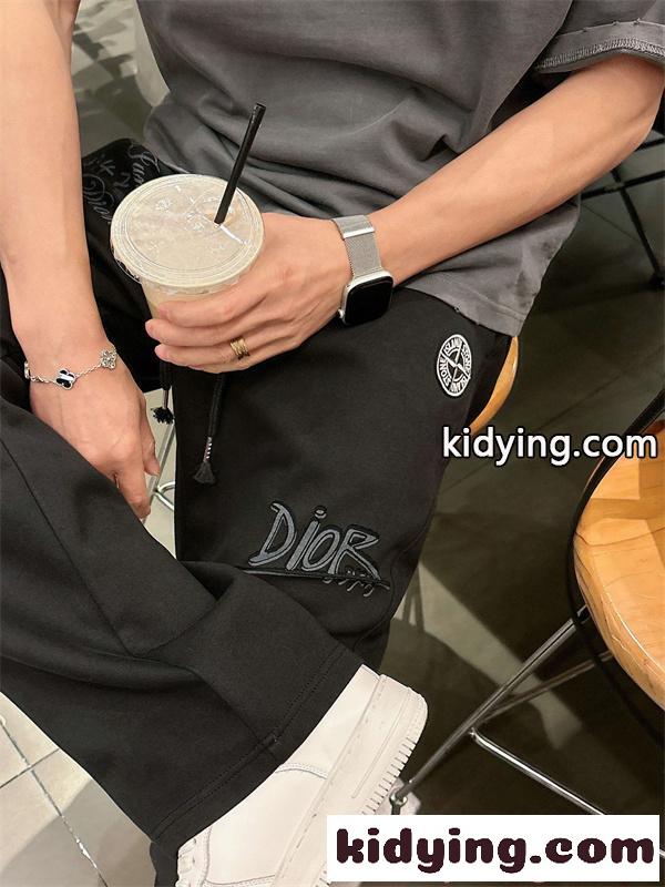 ディオール スーパーコピー DIOR ワイドシルエット スウェットパンツ メンズ リラックス 快適 2026新作-4