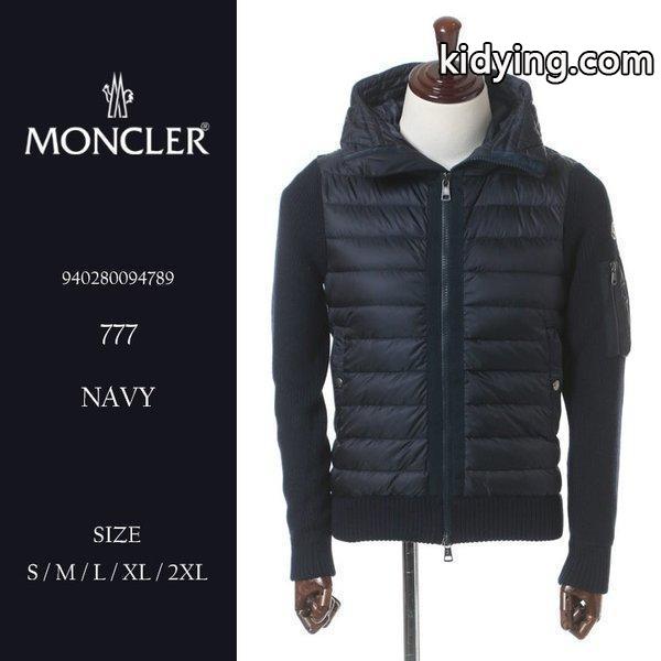 モンクレール MONCLER 袖ポケット ニット ダウンジャケット パーカー 【MC940280094789】 メンズ ブランド :3402200772-77:ゼンオンライン - 通販ショッピング-0