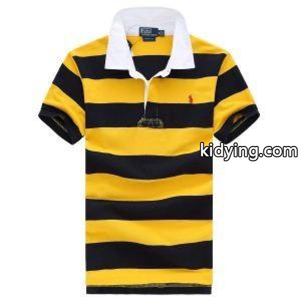 夏の定番ポロラルフローレンtシャツコピーPolo Ralph Laurenポロ半袖メンズビジネス用ストライプトップス-3