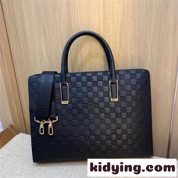 レザー調 ビジネスバッグ LOUIS VUITTON メンズ用 2WAY ショルダー対応 大容量 ルイヴィトン スーパーコピー-1