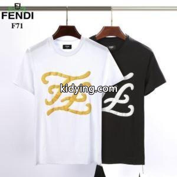 春夏トップス最新情報をチェック 半袖Tシャツ 2019トレンド感満載なアイテム 2色可選 夏おしゃれを先取り フェンディ FENDI人気を抑えて新品_フェンディ FENDI_ブランド コピー 激安(日本最大級)-0