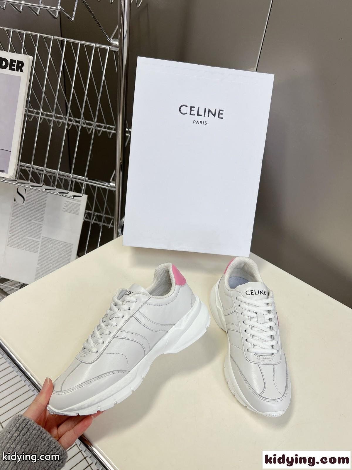 セリーヌ スニーカー 偽物 CELINE ランナー CR-02 レースアップ ロースニーカー-1