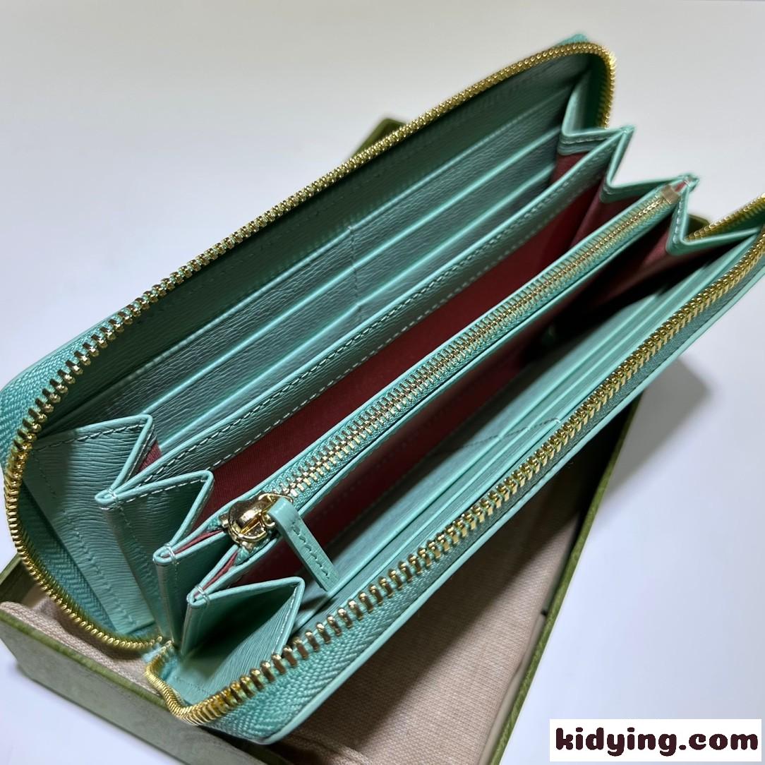GUCCI スクリプト ジップアラウンドウォレット グッチ 財布 コピー 772642 グリーン-4