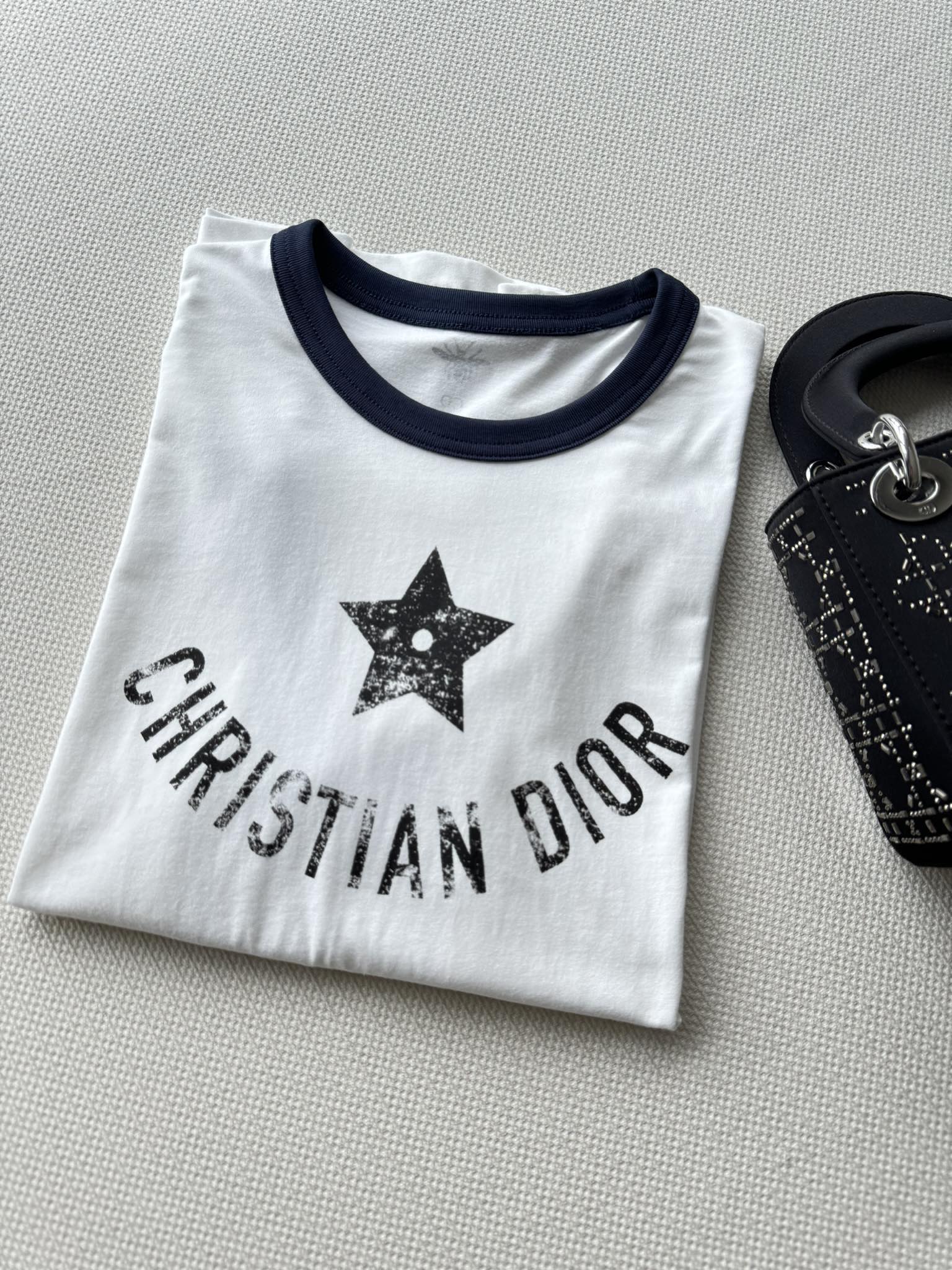 レディース 人気 クリスチャン・ディオール 半袖Tシャツ コピー ロゴ Dioriviera Tシャツ-2