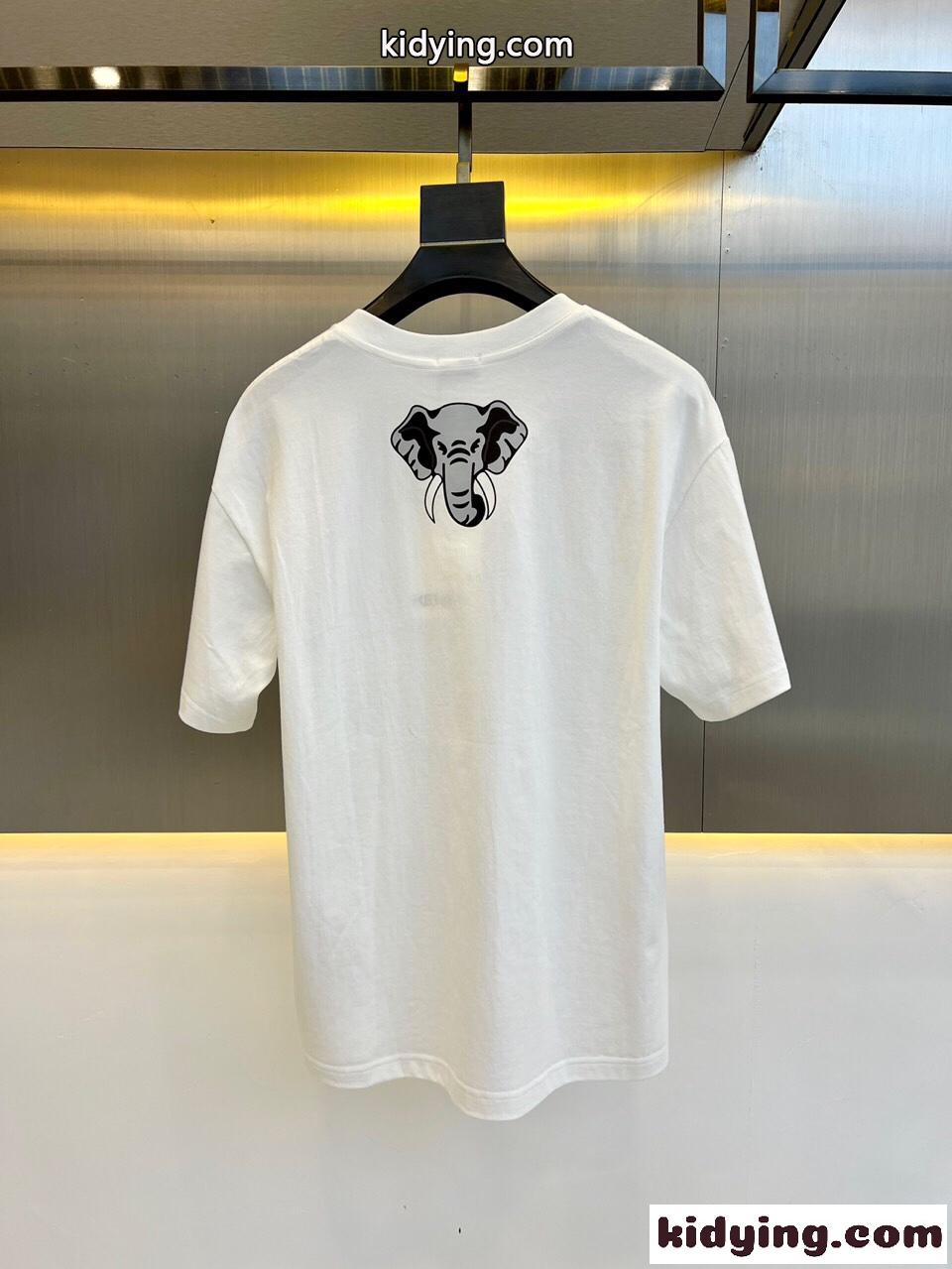 おしゃれ ロゴ プリント クルーネック ケンゾー Tシャツ コピー ホワイト-3