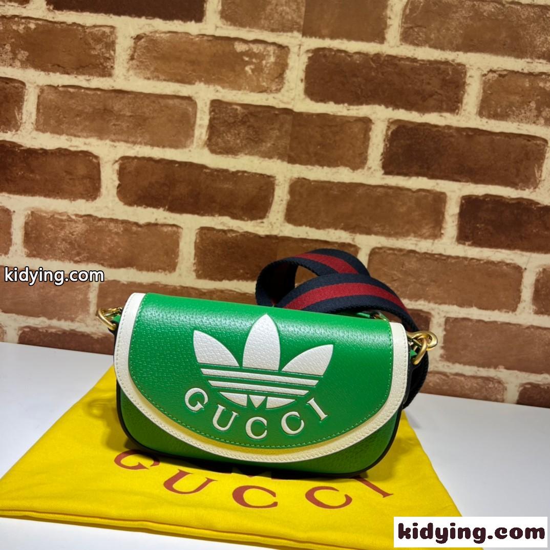 ADIDAS X GUCCI ミニバッグ グッチ バッグ コピー ショルダーバッグ グリーン-0