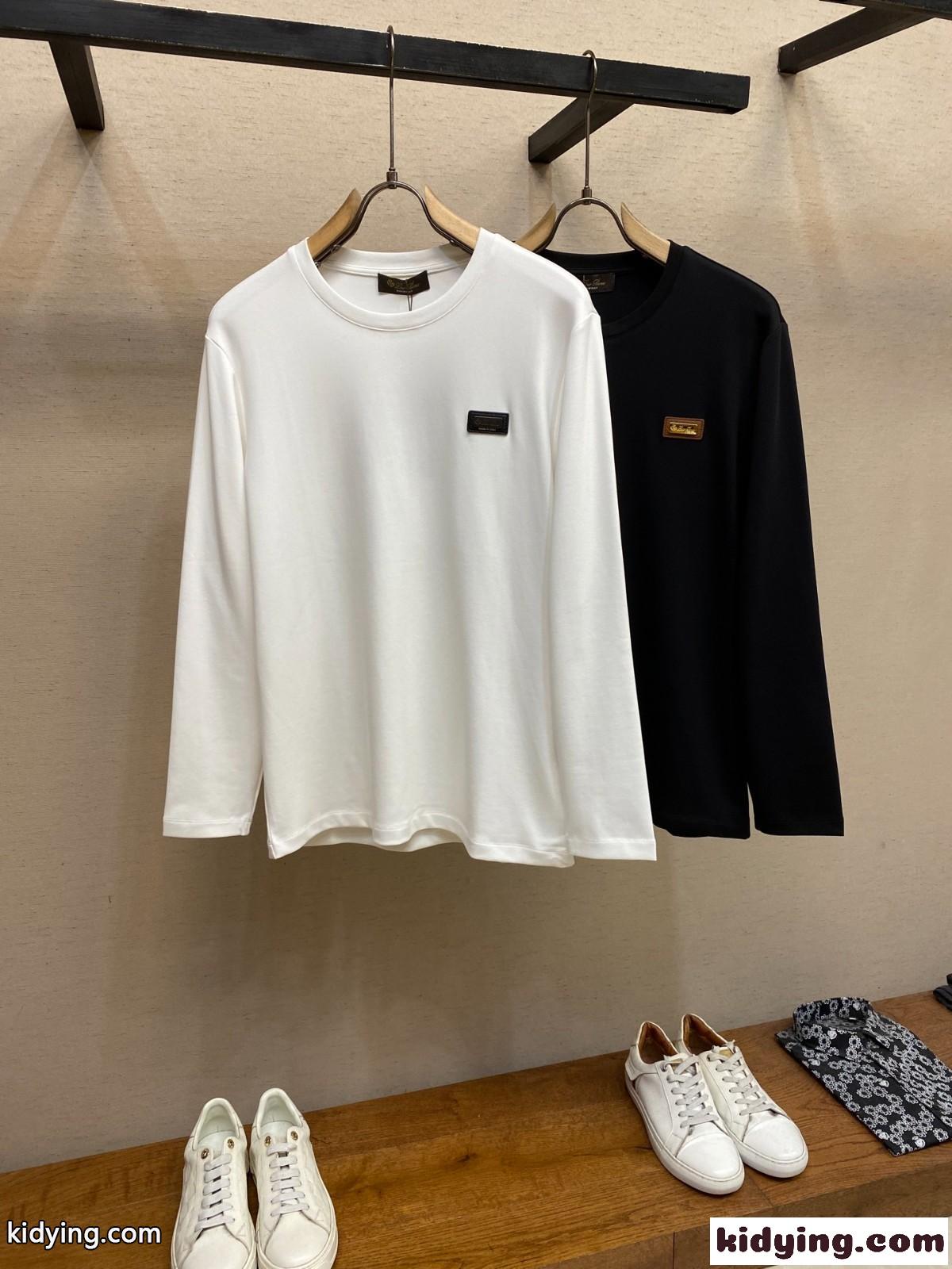 シンプル 洗練された 長袖Tシャツ ドルチェ&ガッバーナ Tシャツ 偽物 コットン-1